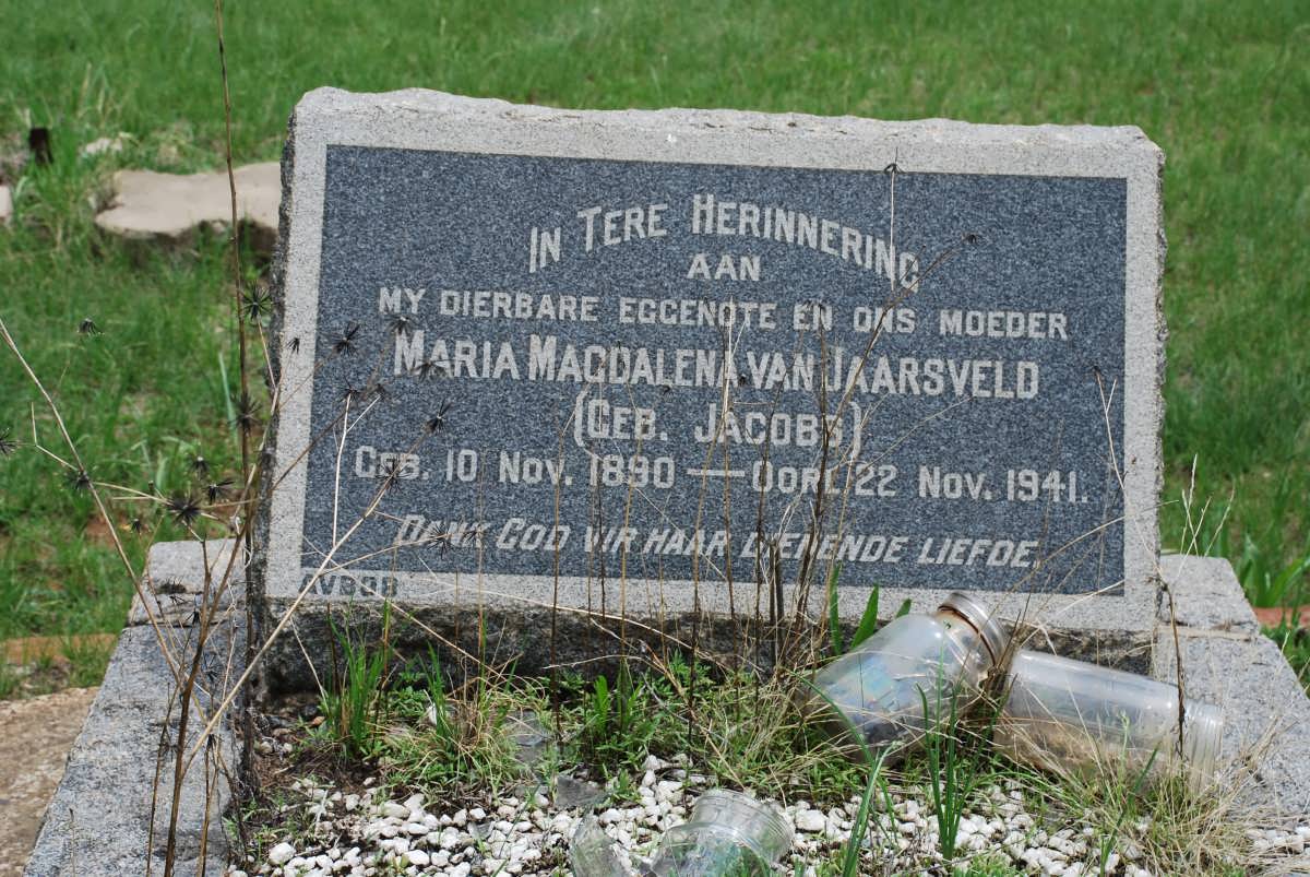 JAARSVELD Maria Magdalena, van nee JACOBS 1890-1941