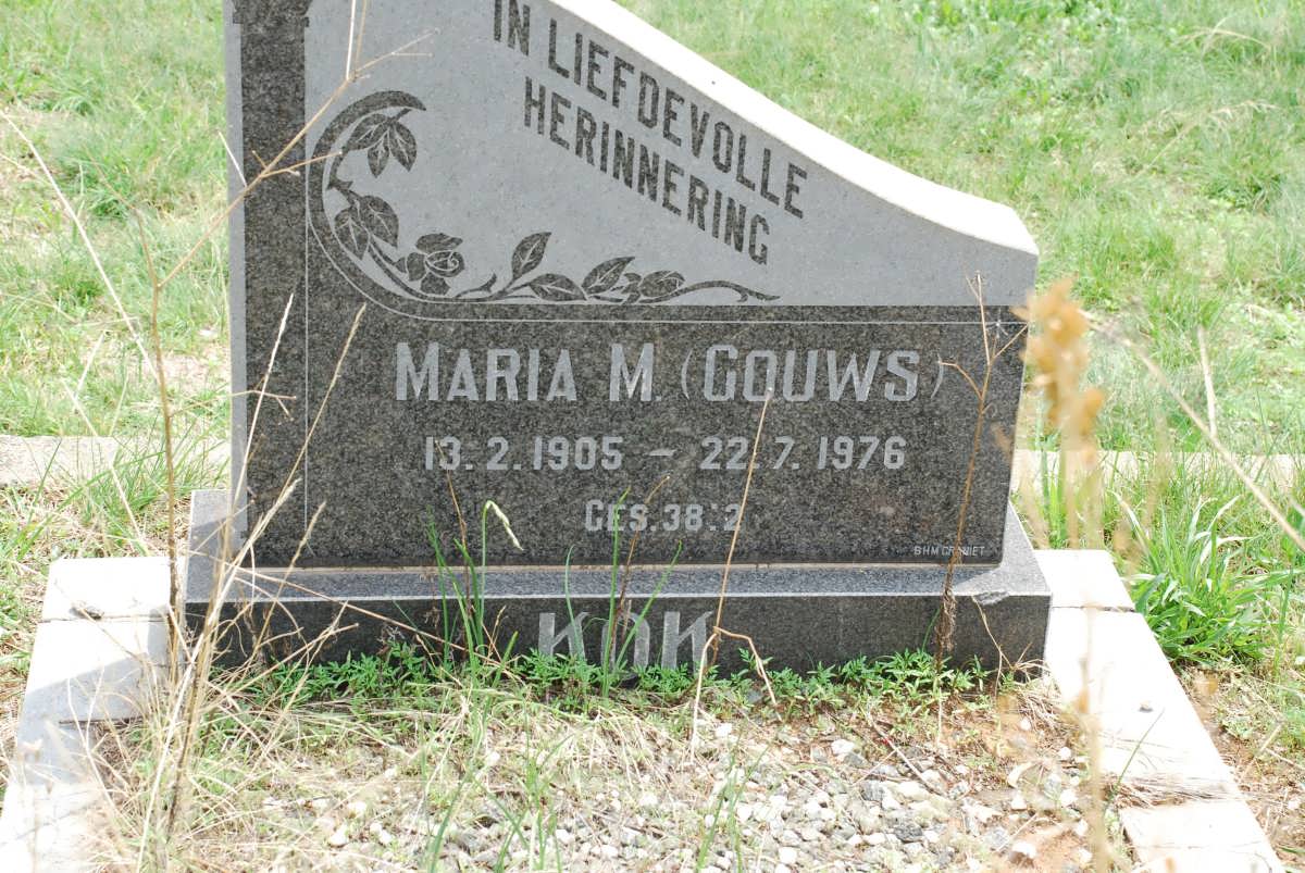 KOK Maria M. nee GOUWS 1905-1976