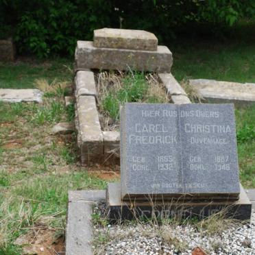 CORNELIUS Carel Fredrick 1865-1932 &amp; Christina DUVENHAGE 1867-1948