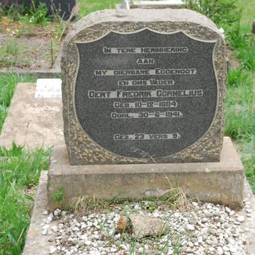 CORNELIUS Gert Fredrik 1884-1941