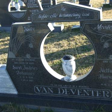 DEVENTER Sarel Andries Johannes, van 1936-1987 &amp; Aletta Petronella Maria Magdalena NIEMANN 1938-