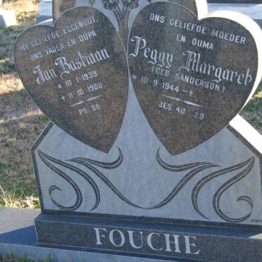 FOUCHE Jan Bastiaan 1939-1986 &amp; Peggy Margaret SANDERSON 1944-