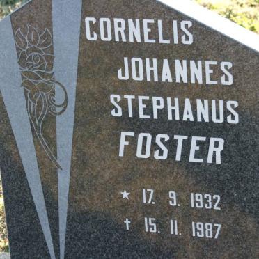 FOSTER Cornelis Johannes Stephanus 1932-1987