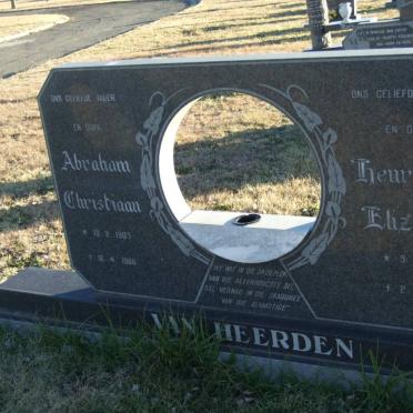 HEERDEN Abraham Christiaan, van 1907-1986 &amp; Henriëtta Elizabeth 1903-1986