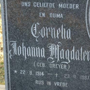 KRUGER Pieter Johannes 1909-1985 &amp; Cornelia Johanna Magdalena DREYER 1914-1987
