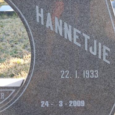 MATHEE Hennie 1932-1986 &amp; Hannetjie 1933-2009