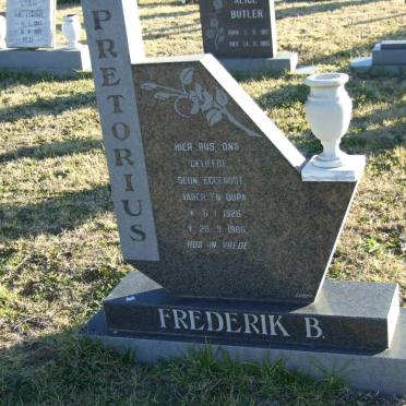 PRETORIUS Frederik B. 1926-1986