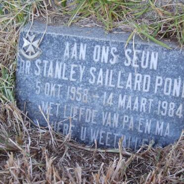 PONDER Stanley Saillard 1958-1984
