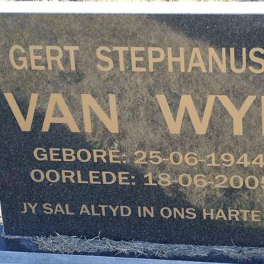 WYK Gert Stephanus, van 1944-2005