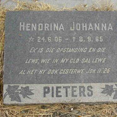 PIETERS Hendrina Johanna 1906-1965