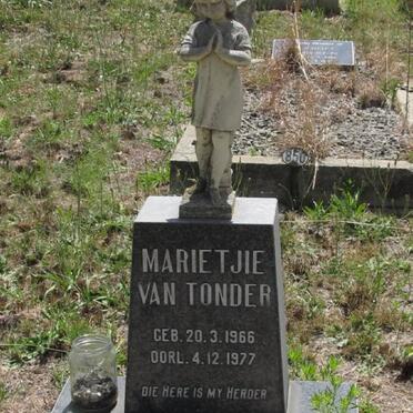 TONDER Marietjie, van 1966-1977