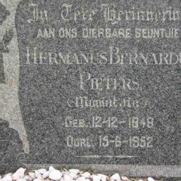 PIETERS Hermanus Bernardus 1949-1952