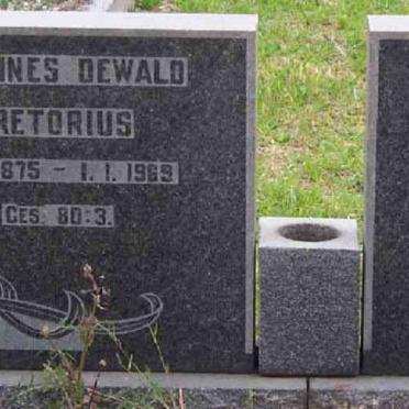 PRETORIUS Johannes Dewald 1875-1969 &amp; Johanna G. V.D. MERWE 1877-1968