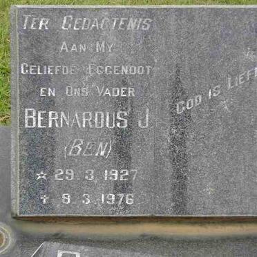 PIETERS Bernardus J. 1927-1976