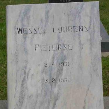 PIETERSE Wessel Lourens 1931-1982