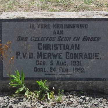 CONRADIE Christiaan P.v.d. Merwe 1931-1952