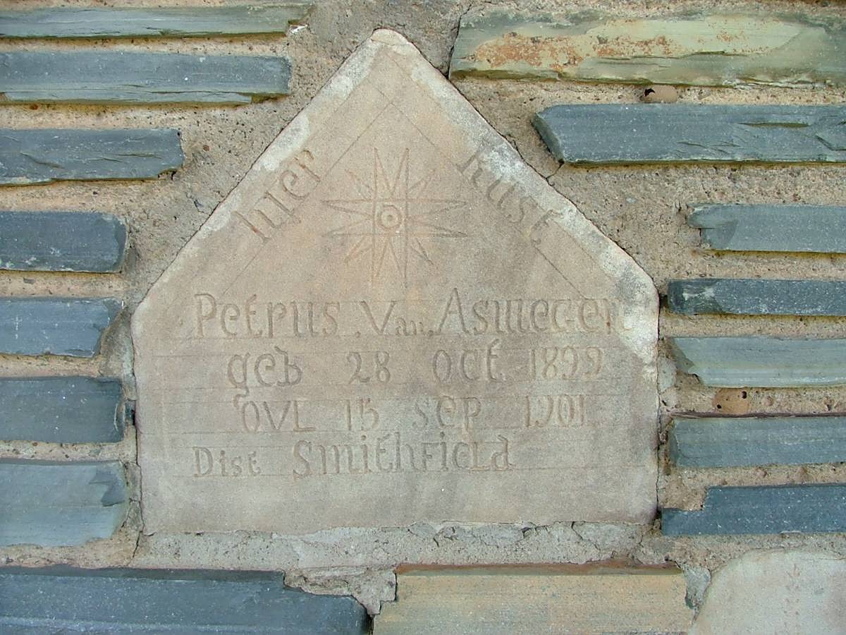 ASWEGEN Petrus, van 1899-1901