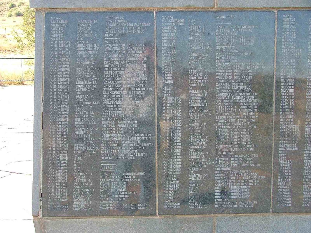 09. Bethulie Concentration camp list of names