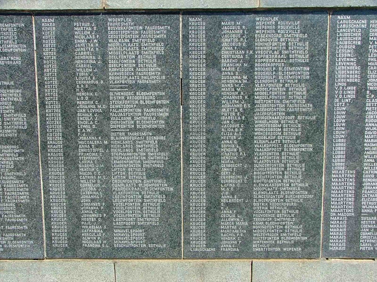 07. Bethulie Concentration camp list of names