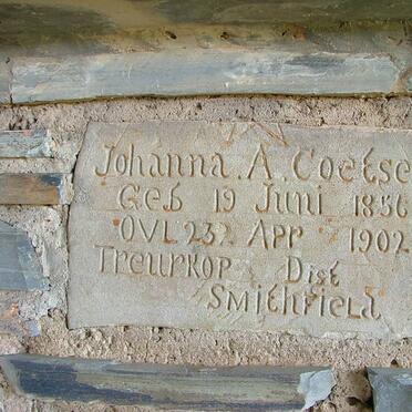 COETSEE Johanna A. 1856-1902