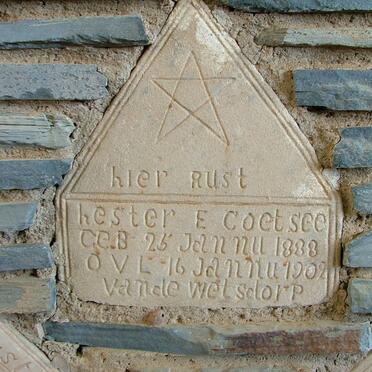 COETSEE Hester E. 1888-1902