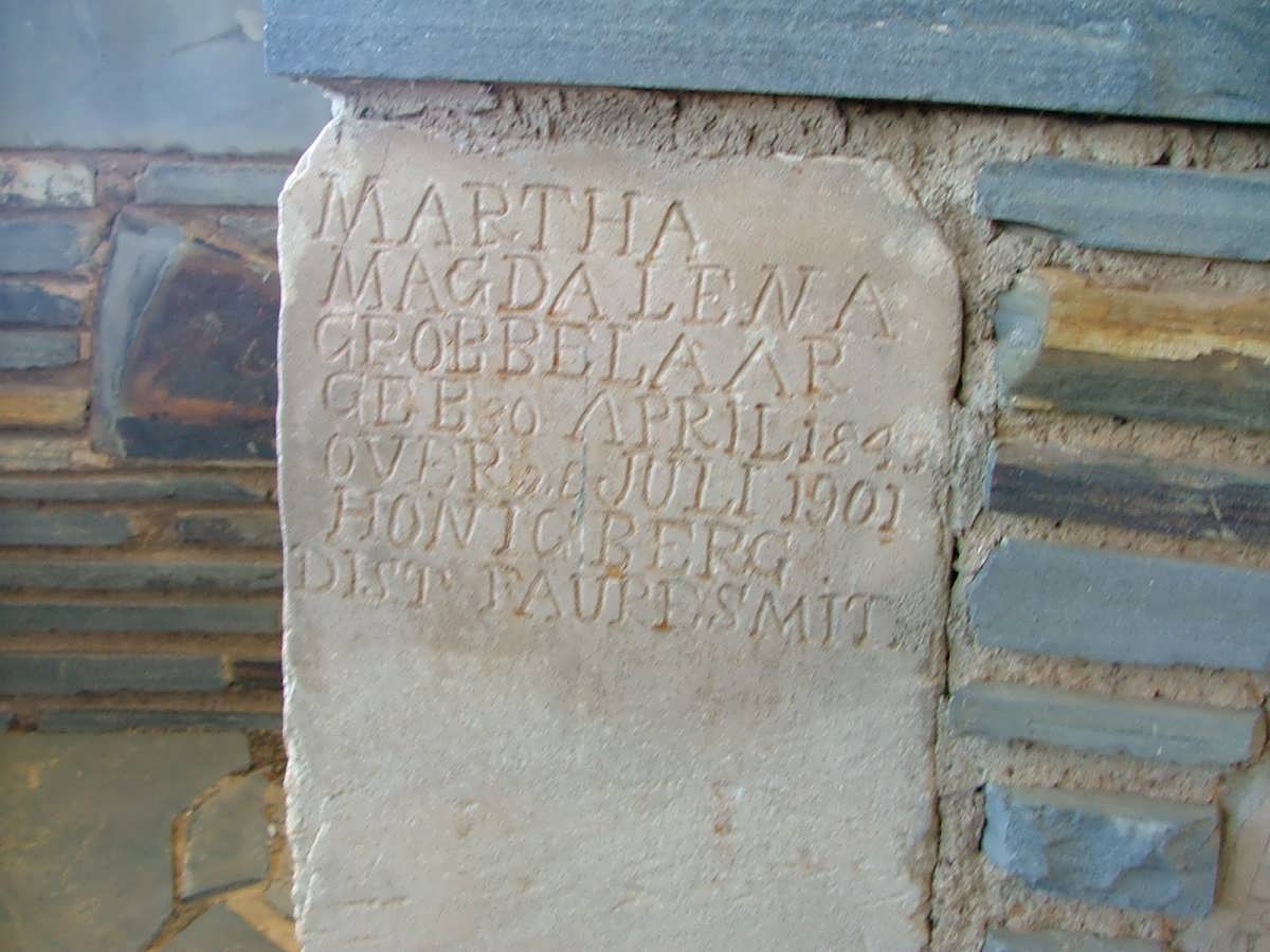 GROBBELAAR Martha Magdalena 1843-1901