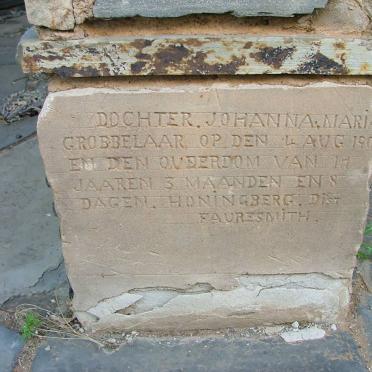GROBBELAAR Johanna Maria -1901