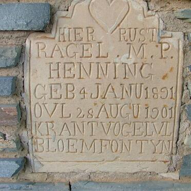 HENNING Ragel M.P. 1891-1901