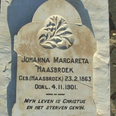 HAASBROEK Johanna Margareta nee HAASBROEK 1863-1901