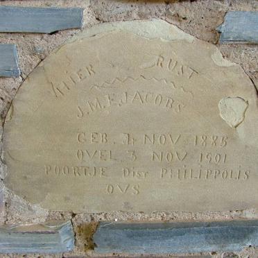 JACOBS J.M.E. 1885-1901