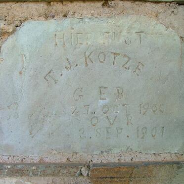 KOTZE T.J. 1900-1901
