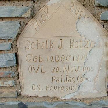 KOTZE Schalk J. 1899-1902