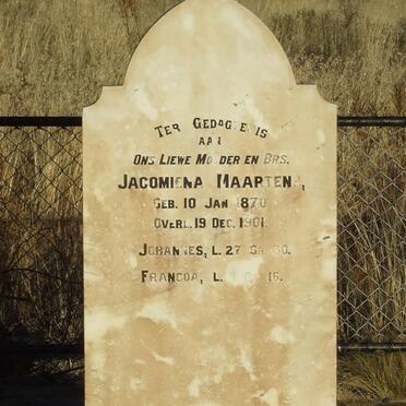 MAARTENS Jacomina 1870-1901 :: MAARTENS Johannes :: MAARTENS Francoa