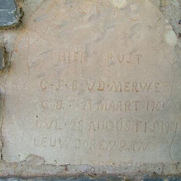MERWE C.J.B., v.d. 1901-1901