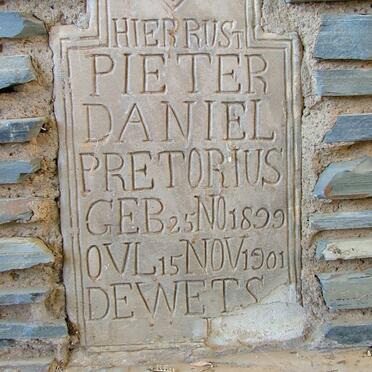PRETORIUS Pieter Daniel 1899-1901