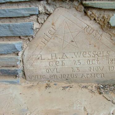 WESSELS L.H.A. 1894-1901