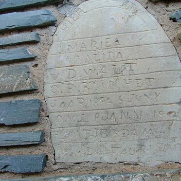 WALT Marie Alida, v.d. 1896-1902