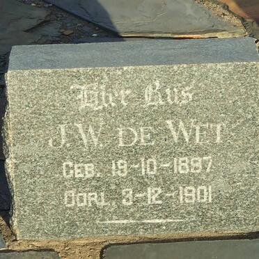WET J.W., de 1897-1901