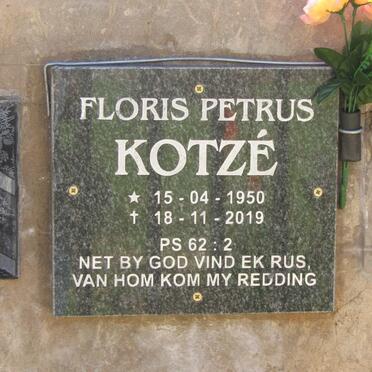 KOTZE Floris Petrus 1950-2019