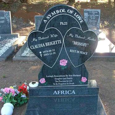 AFRICA Claudia Brigette 1978-2003
