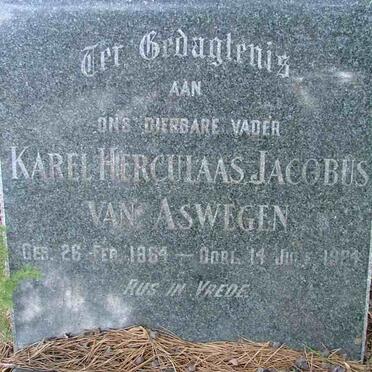 ASWEGEN Karel Herculaas Jacobus, van 1864-1924