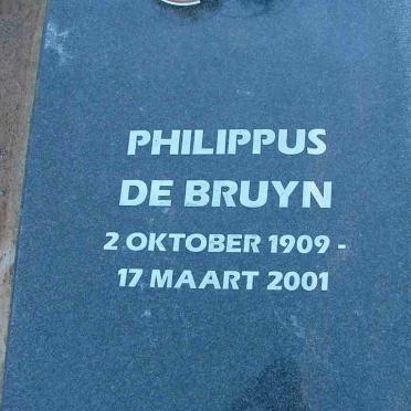 BRUYN Philippus, de 1909-2001