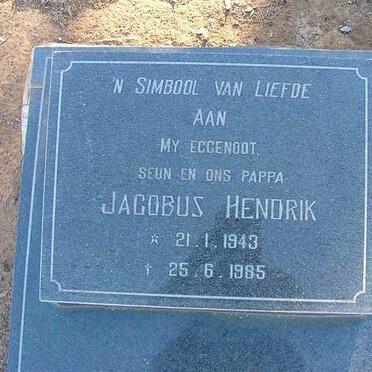 BOTHA Jacobus Hendrik 1943-1985