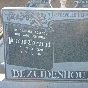 BEZUIDENHOUT Petrus Coenrad 1920-1984