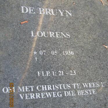 BRUYN Lourens, de 1936-