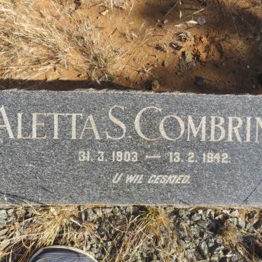 COMBRINCK Aletta S. 1903-1942