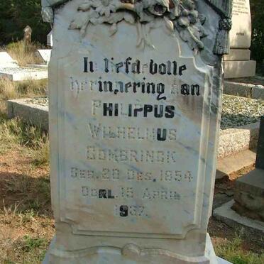 COMBRINCK Philippus Wilhelmus 1854-1937