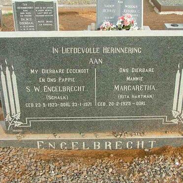 ENGELBRECHT S.W. 1923-1971 &amp; Margaretha HARTMAN 1925-