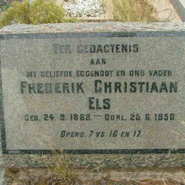 ELS Frederik Christiaan 1869-1950
