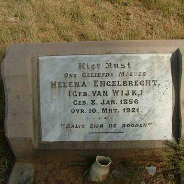 ENGELBRECHT Helena nee VAN WIJK 1856-1921